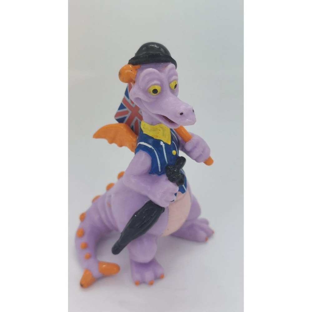 Vtg Disney World Epcot Showcase FIGMENT DRAGON #758 U.K. 2.75" PVC Figure 1982